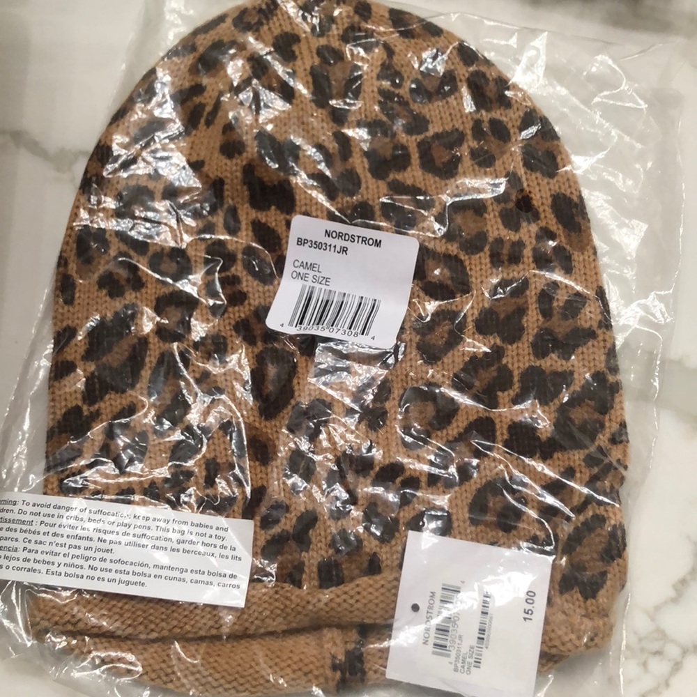 Leopard beanie